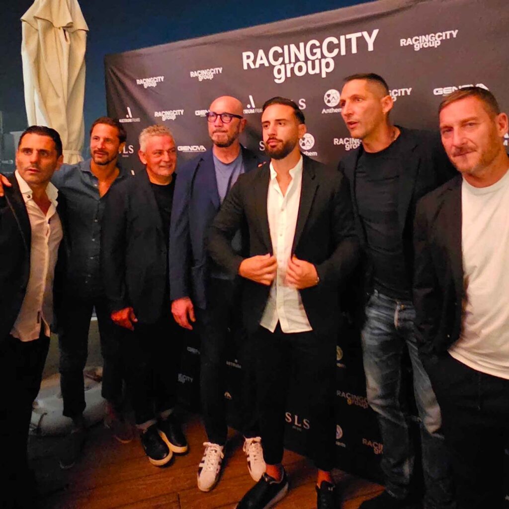 Peter Khalife during Azzurri's in Dubai event with Francesco Totti, Walter Zenga, Marco Materazzi and more...